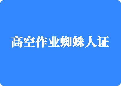 操淫荡校花的骚逼视频高空作业蜘蛛人证